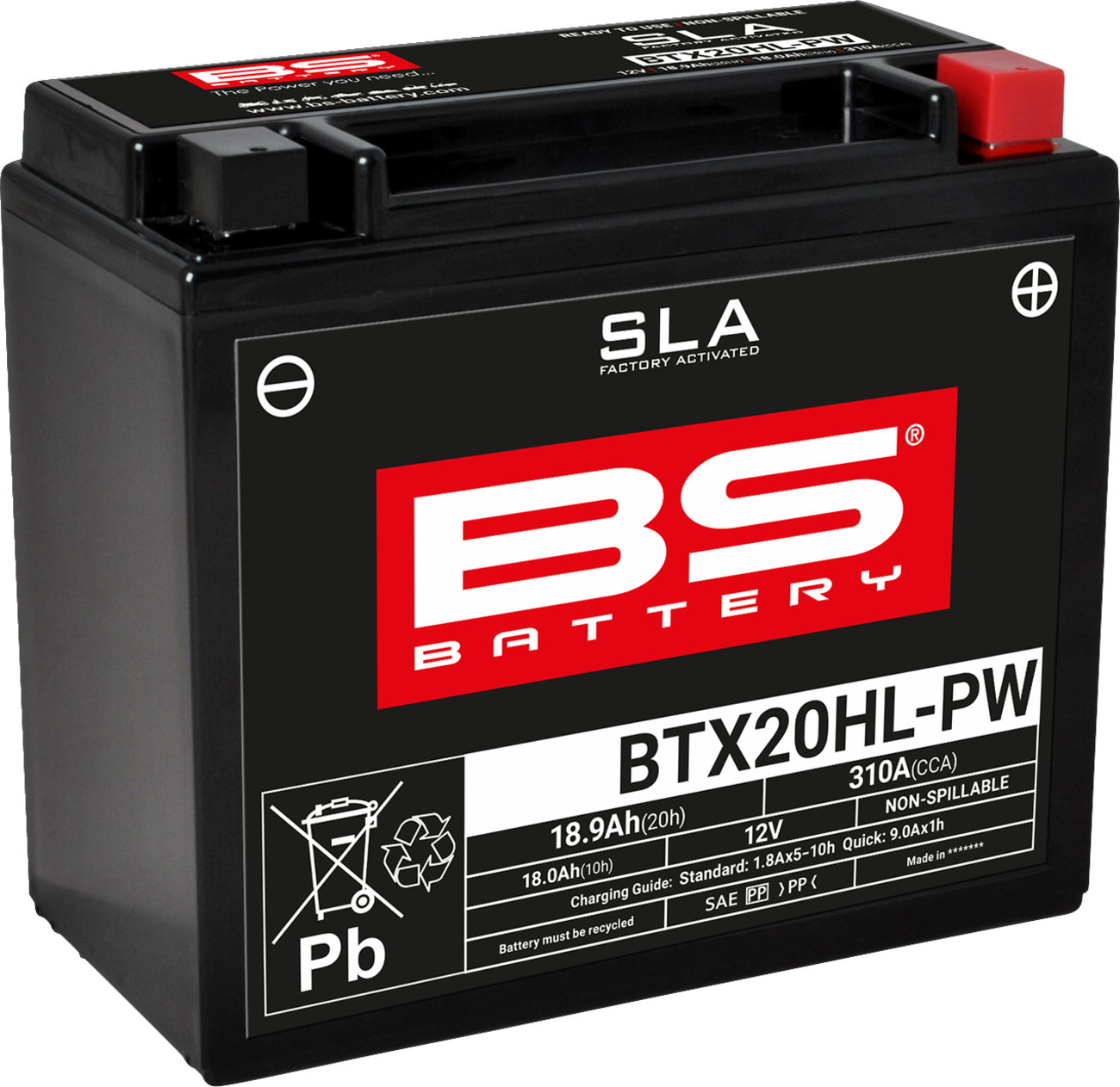 BS BATTERY Battery - BTX20HL-PW (YTX) 300920