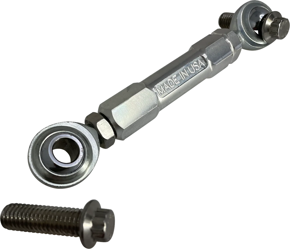ALLOY ART Adjustable Stabilizer Link - Front - Raw Machined - Touring CFL-1