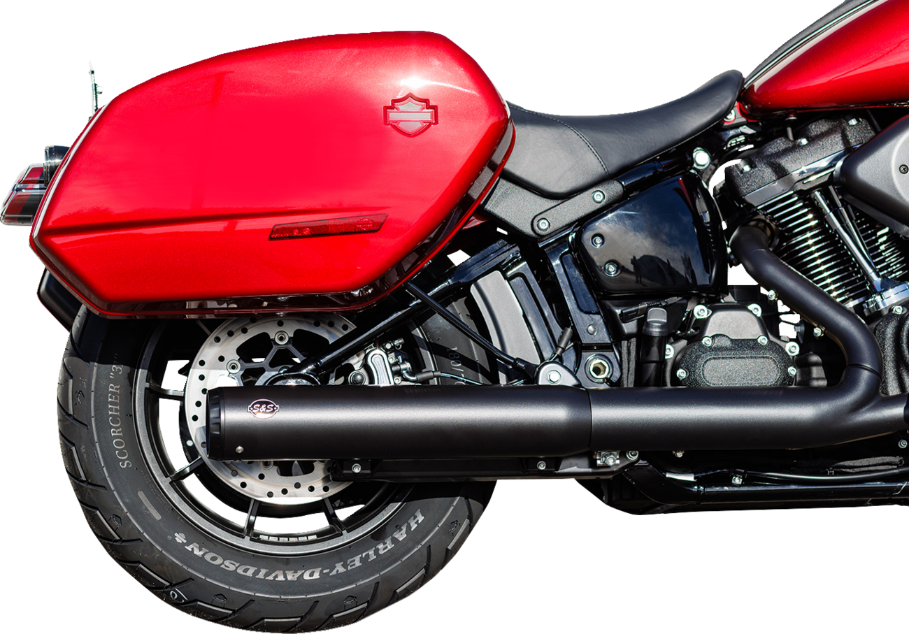 S&S CYCLE Grand National Slip-On Muffler - 50 State - 4" Black - M8 Softail 550-1159
