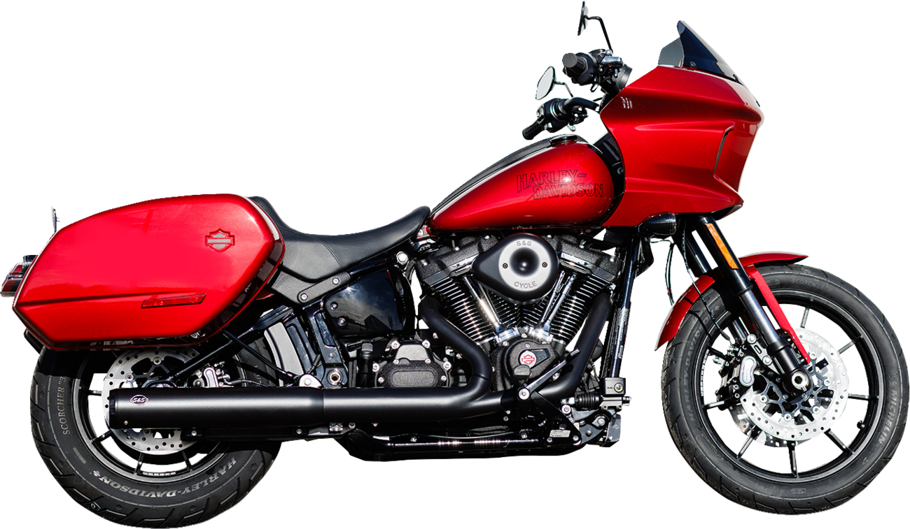 S&S CYCLE Grand National Slip-On Muffler - 50 State - 4" Black - M8 Softail 550-1159