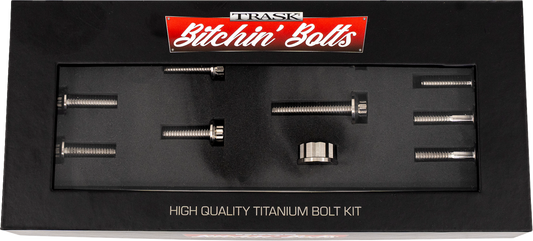 TRASK Bitchin' Bolts Hardware Kit - Titanium - M8 - Motor Mount TM-1050-E
