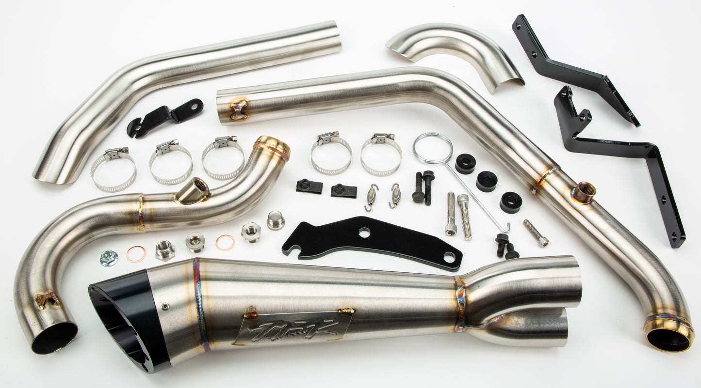 Comp S 2in1 Exhaust Softail W/Turnout Brushed