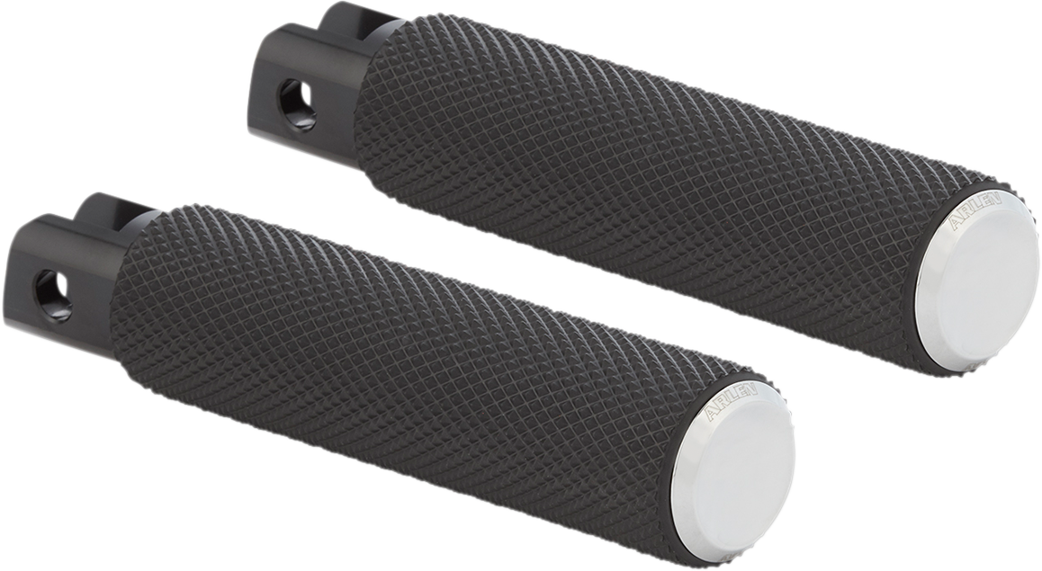 ARLEN NESS Passenger Knurled Footpegs - Chrome - FX/FL '18-'24 07-941