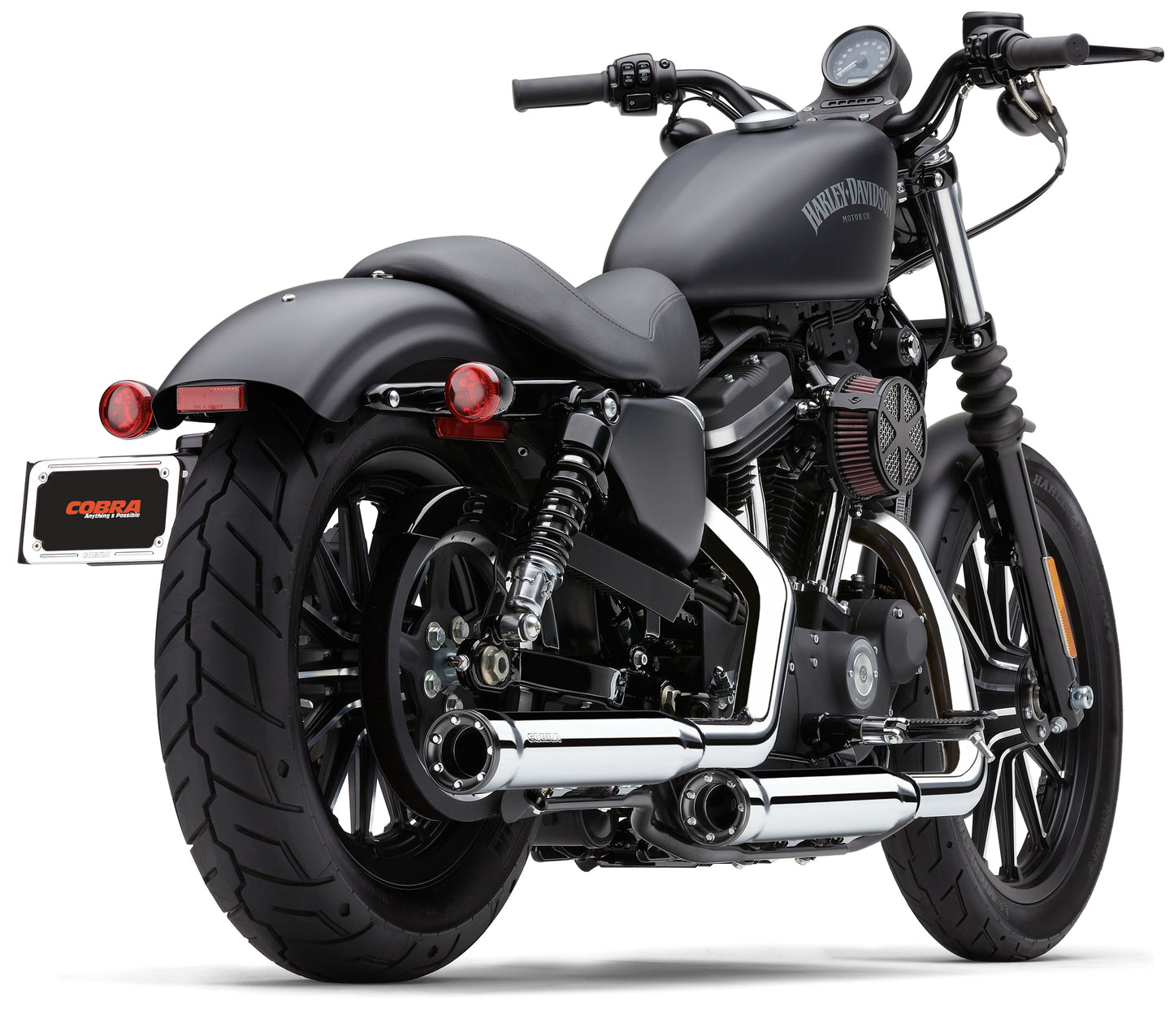 3" Rpt Slip Ons Chrome Sportster 04 13