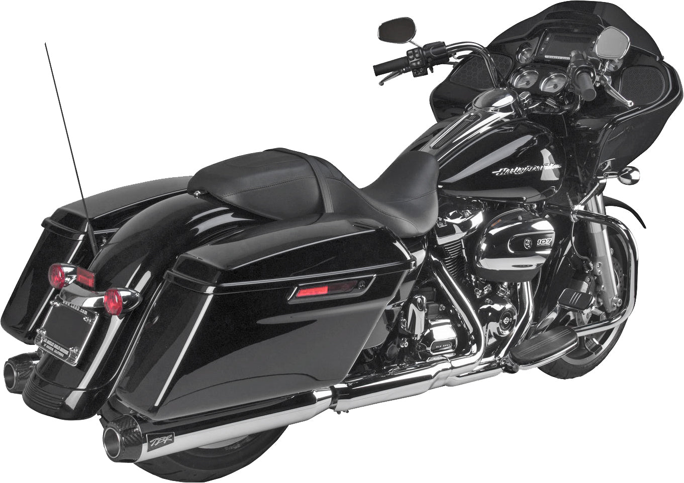 Comp S Slip On Touring M8 Chrome W/Carbon End Cap