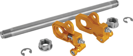 Performance Machine Axle Adjuster Kit - Gold Ano
