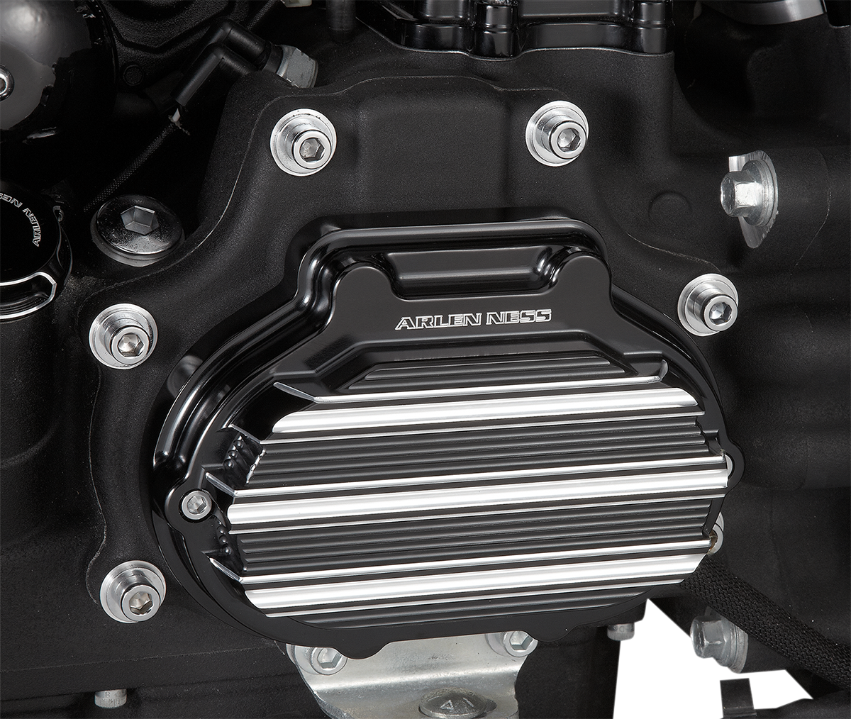 ARLEN NESS Transmission Cover - Hydraulic - Black - Big Twin 03-823