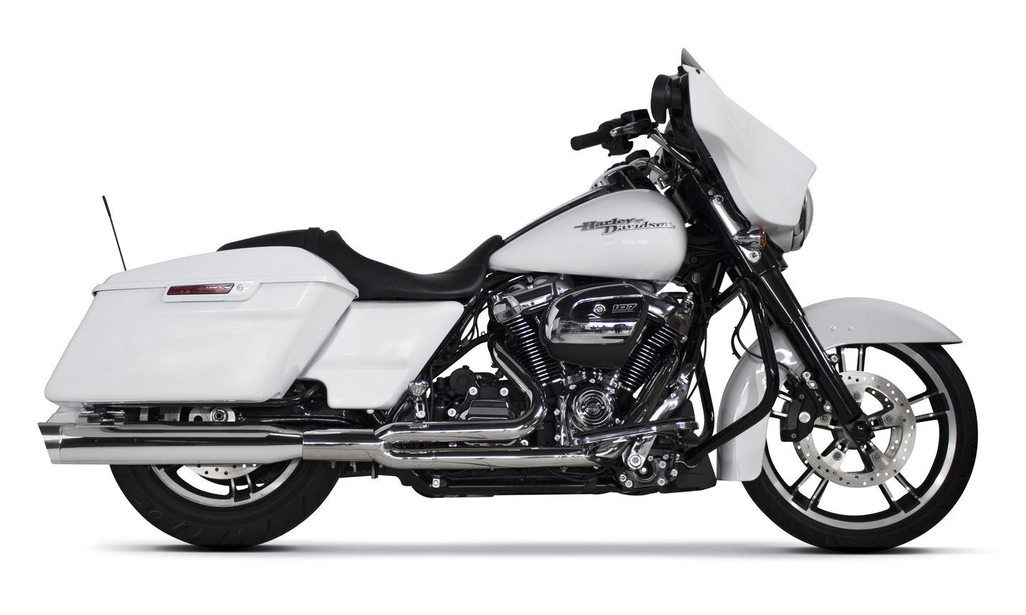 Comp S 2in1 Exhaust Touring M8 Chrome W/Pol Slash End Cap