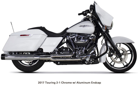 Comp S 2in1 Exhaust Touring M8 Chrome W/Black End Cap