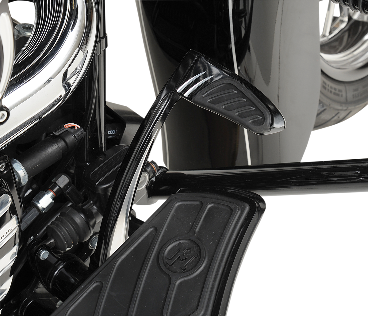 PERFORMANCE MACHINE (PM) Rear Brake Lever - '08-'13 FLH/FLT - Black 0032-1081-BM