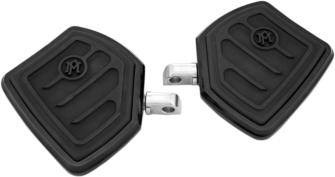 PERFORMANCE MACHINE (PM) Passenger Floorboards - Contoured - Black 0036-1016-BM