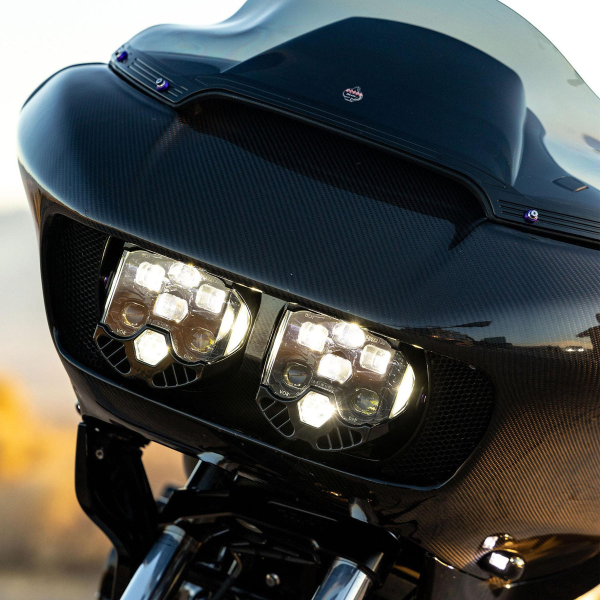 Baja Designs 15-24 Harley-Davidson Road Glide (Dual Light) DOT LP6 LED DRL Headlight Kit - Amber