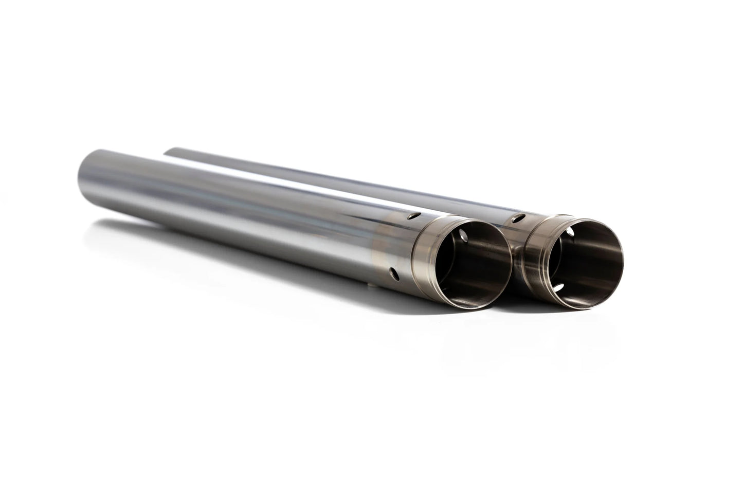 GP SUSPENSION CHROME 22 7/8" FORK TUBES MODIFIED FOR USE WITH GP SUSPENSION 25MM CARTRIDGE KIT