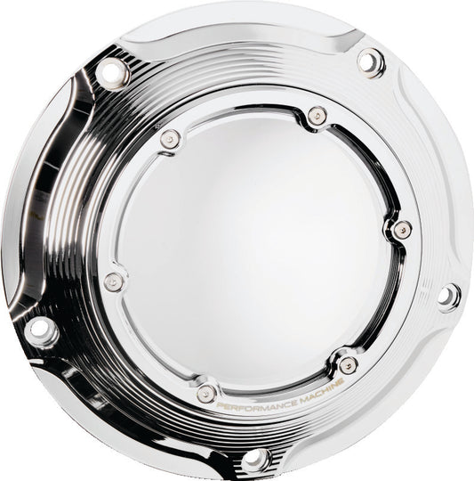 Performance Machine Vision Derby Cover W/Bezel - Chrome