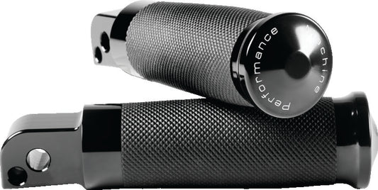 Performance Machine Footpegs Contour Passenger - Black Ano