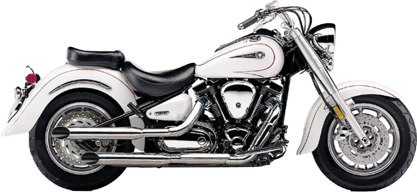 Blvd Slashcut Slip On Chrome Yam V Star 1100