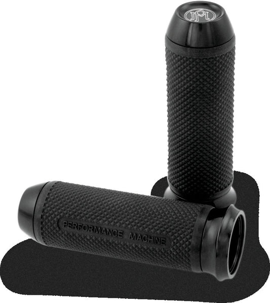 Performance Machine Handle Grip Set - Elite Cable - Black Ano