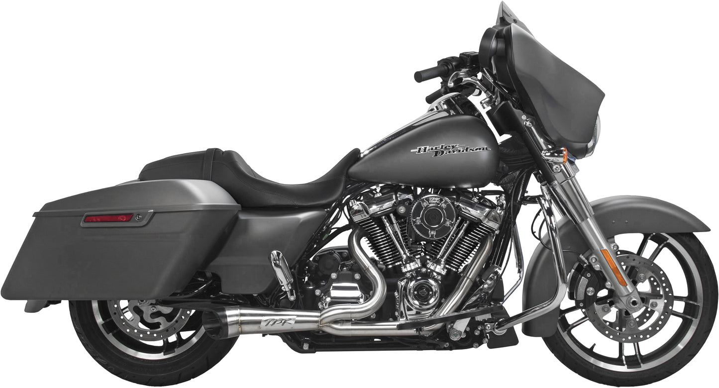 Comp S 2in1 Exhaust Touring M8 Brushed W/Turnout