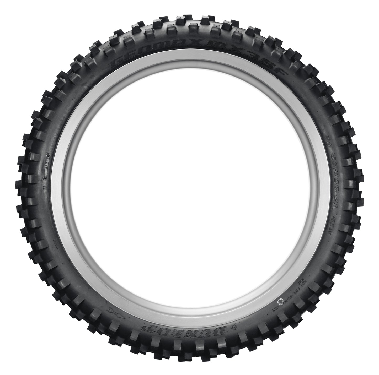 Dunlop Geomax MX3S Front Tire - 80/100-21 M/C 51M TT