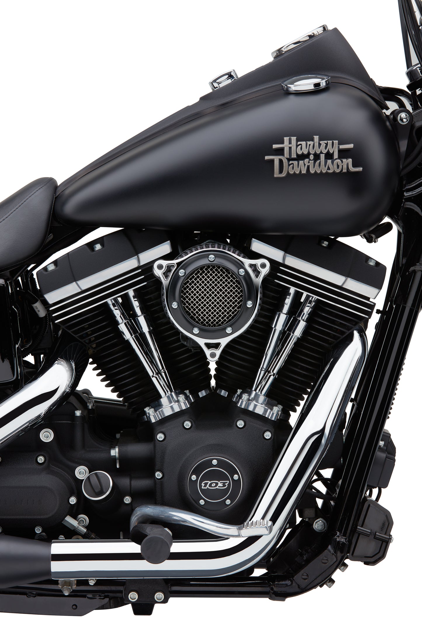 Rpt Air Intake System Black / Chrome Flh/Flt 08 16