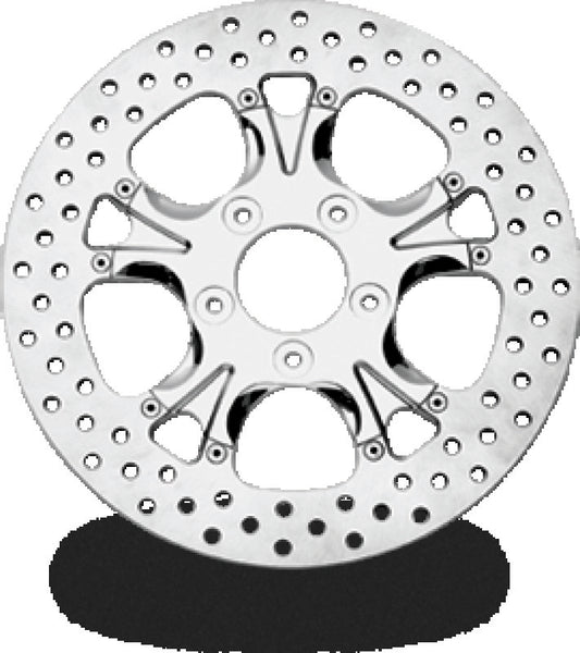 Performance Machine Disc/Carr 11.8in Gatlin Fr Lt - Chrome