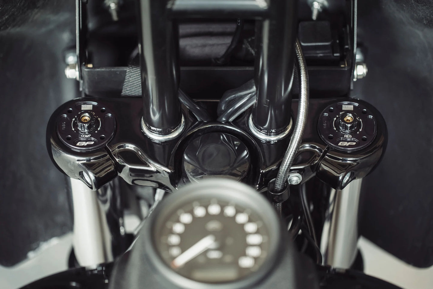 GP Suspension, 25mm Cartridge Kit for Harley Davidson Dyna FXDL, FXDB, FXDLS 06' - 16'