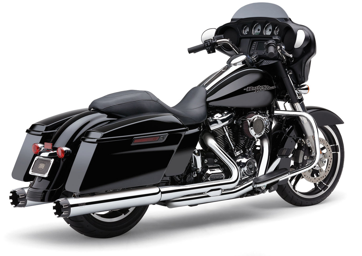 4" Dual Cut Tip Slip On Chrome Flh/Flt 17 22