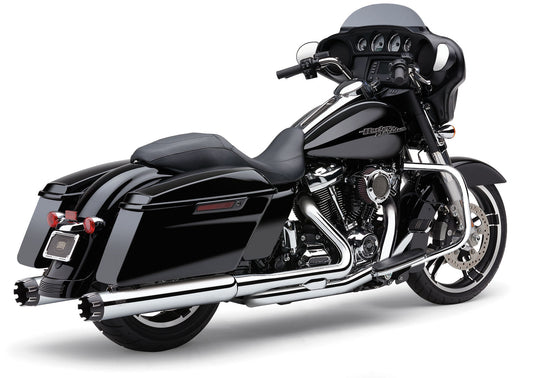 4" Dual Cut Tip Slip On Chrome Flh/Flt 17 22