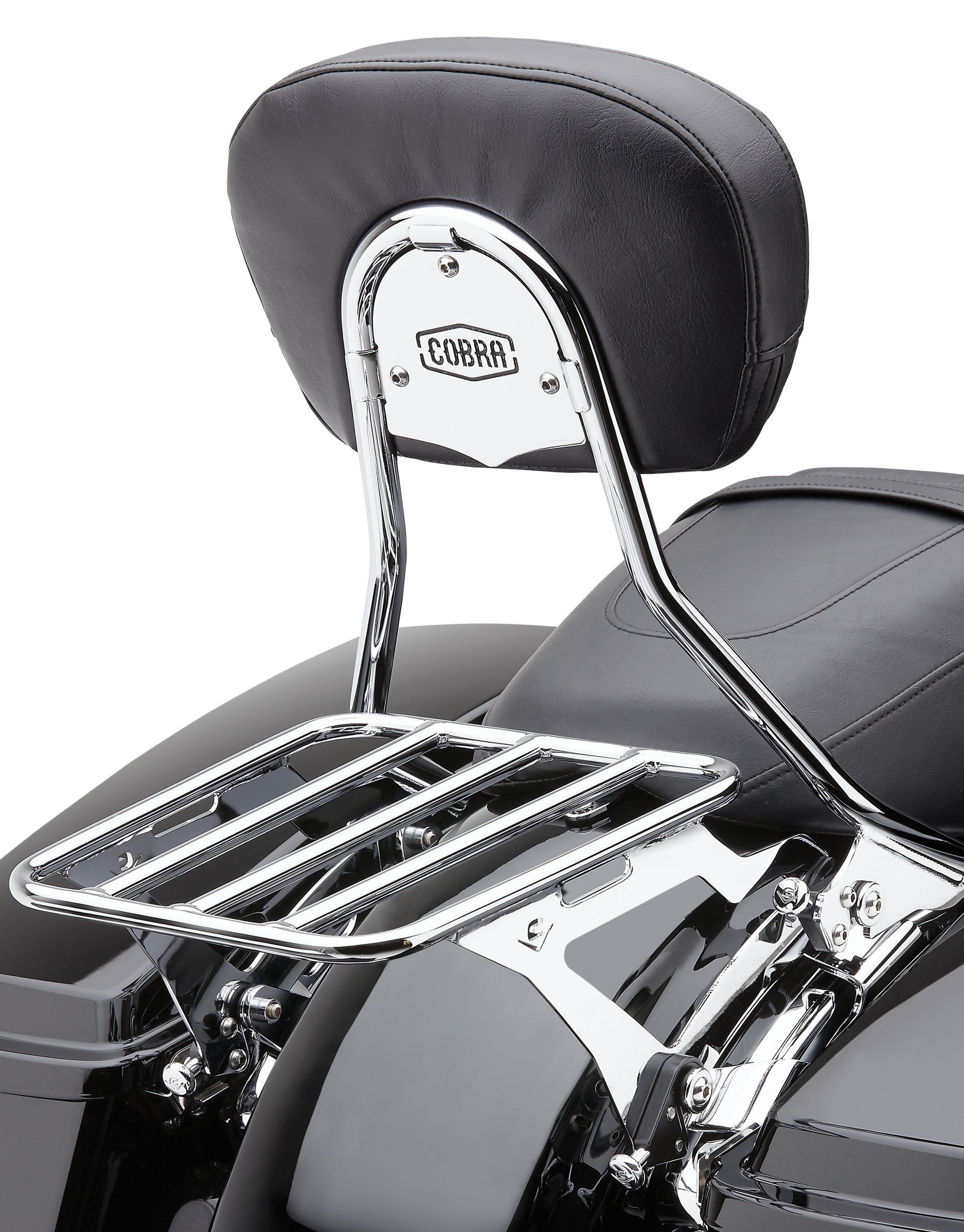Detach Backrest Short Chrome Flh/Flt 97 08