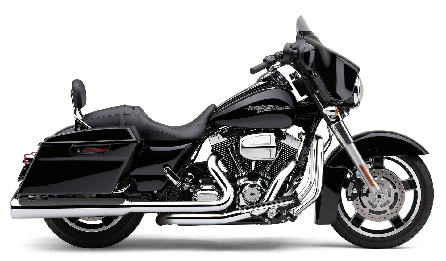 4.5" Powrflo Round Slip Ons Chrome Flh/Flt 17 22