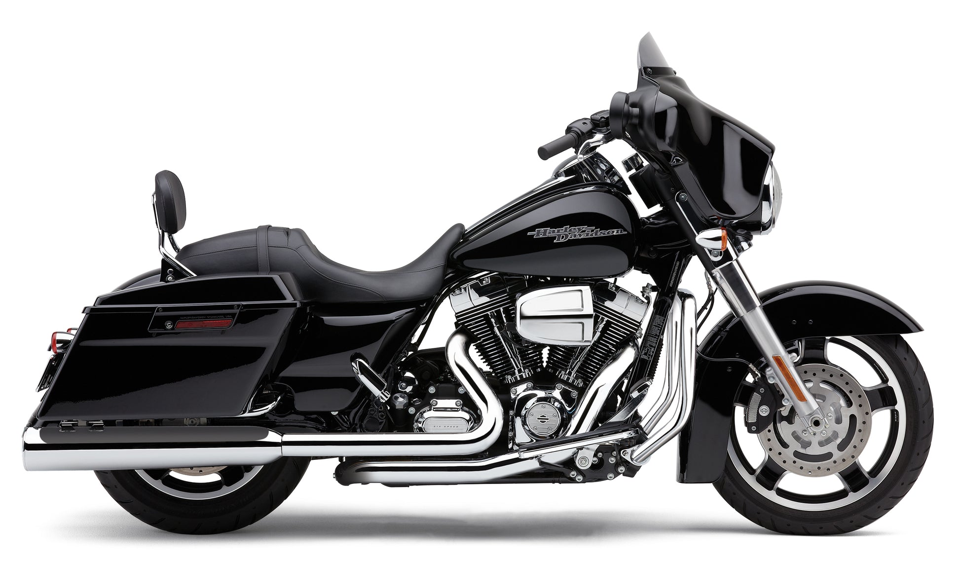 4.5" Powrflo Round Slip Ons Chrome Flh/Flt 17 22