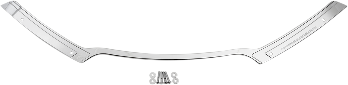 PERFORMANCE MACHINE (PM) Windshield Trim - Scallop - Chrome - FLTR '15-'21 0209-2018SCA-CH