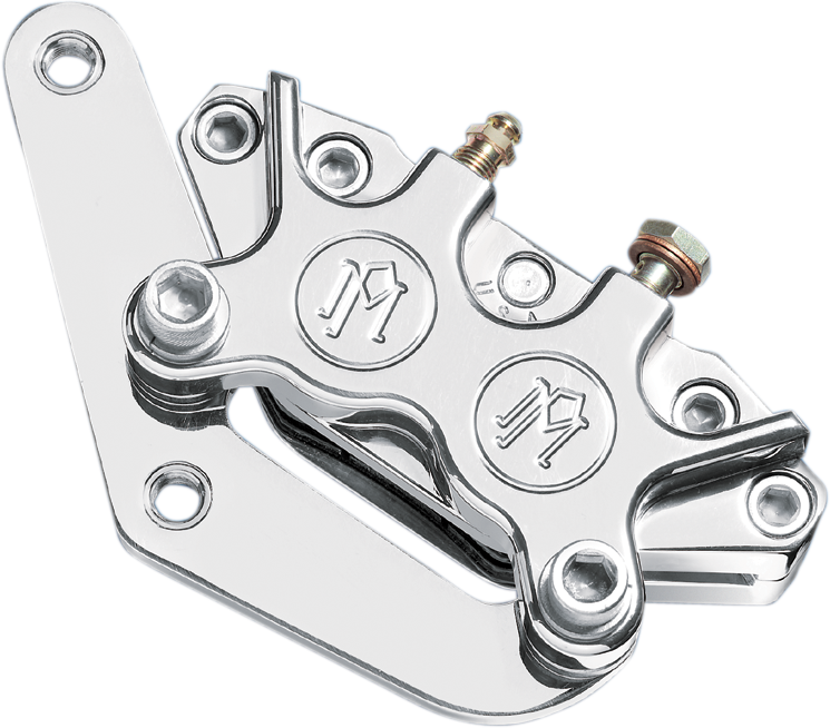 PERFORMANCE MACHINE (PM) Single Disc Caliper - Front - Chrome 84-99 1213-0017-CH