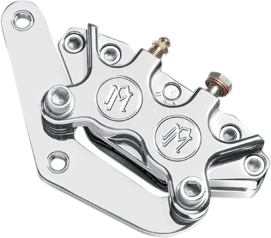 PERFORMANCE MACHINE (PM) Single Disc Caliper - Front - Chrome 84-99 1213-0017-CH