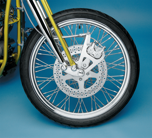 PERFORMANCE MACHINE (PM) Single Disc Caliper - Front - Chrome - Springer 88-99 1217-0017-CH