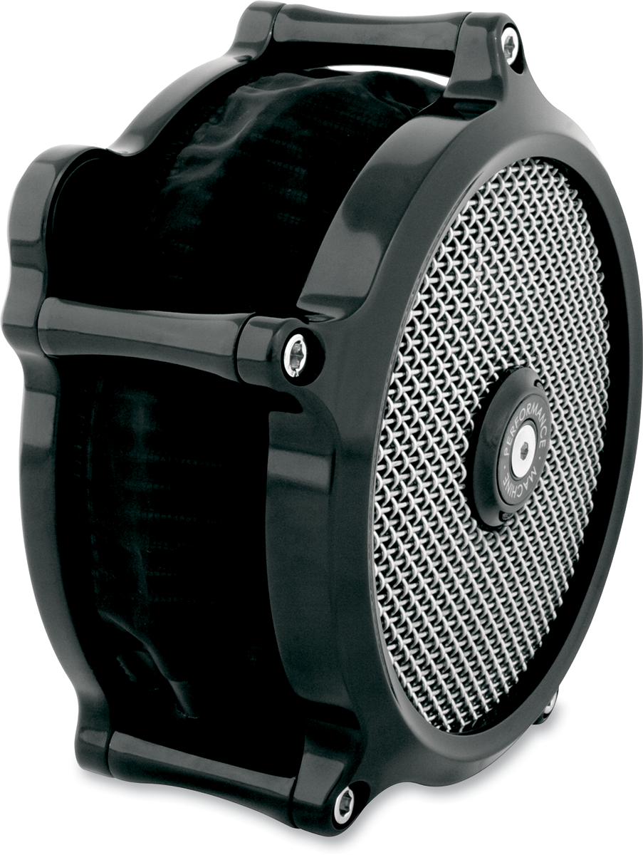 PERFORMANCE MACHINE (PM) Super Gas Air Cleaner Kit - Black 0206-2150-B