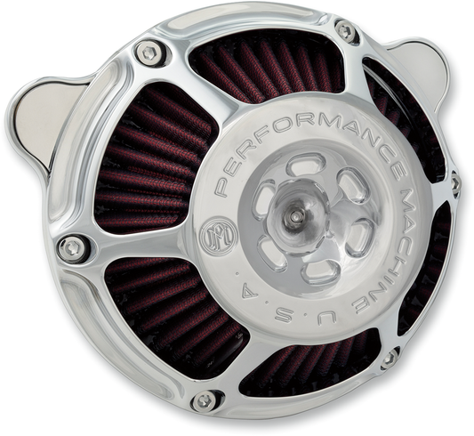 PERFORMANCE MACHINE (PM) Max HP Air Cleaner Kit - Chrome 0206-2141-CH