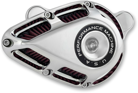 PERFORMANCE MACHINE (PM) Jet Air Cleaner Kit - Chrome 0206-2140-CH