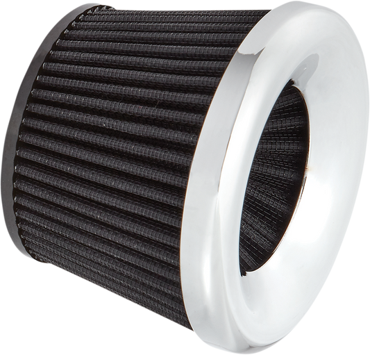 ARLEN NESS Replacement Velocity 65?/90? Air Filter - Chrome 81-209