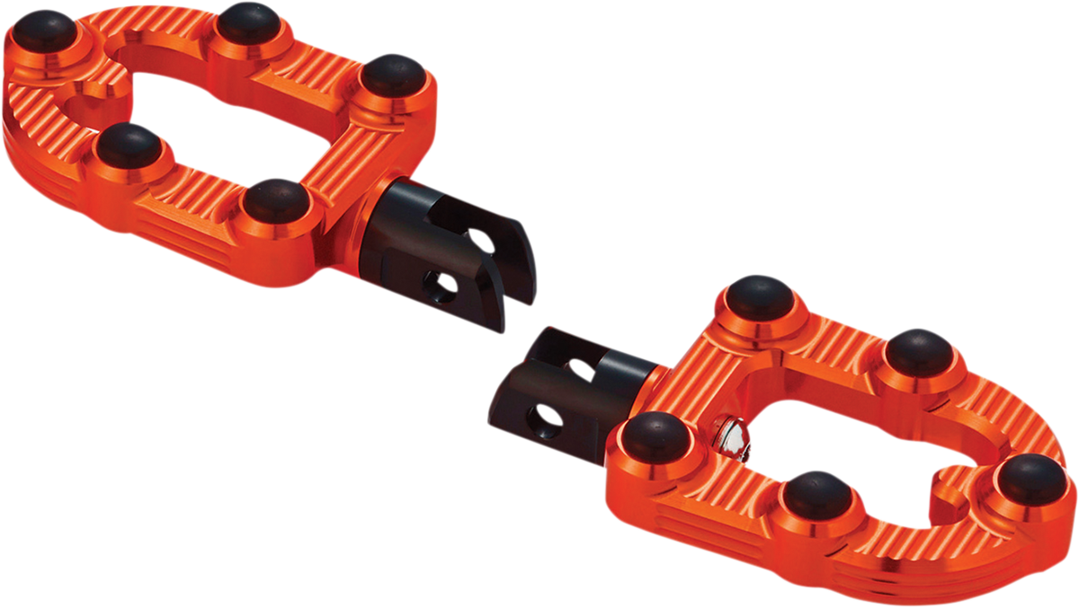 ARLEN NESS MX Footepgs - Driver/Passenger - Orange 07-969