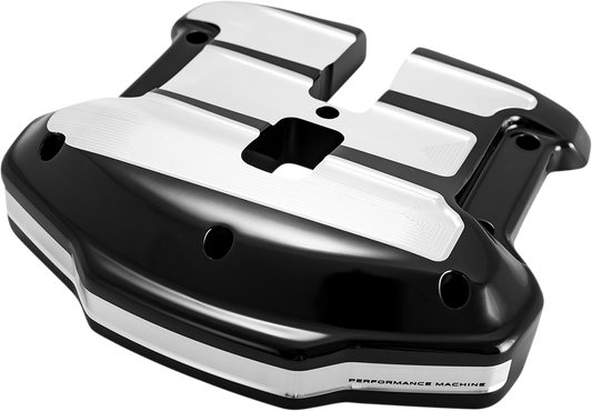PERFORMANCE MACHINE (PM) Rocker Box Cover - Scalloped - Contrast Cut* - M8 0177-2070-BM