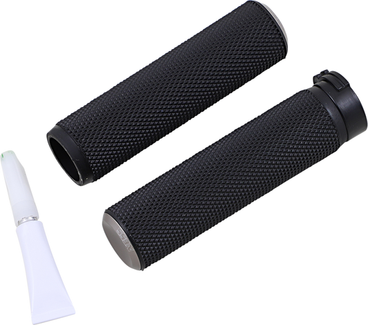 ARLEN NESS Knurled Grips - Cable - Titanium 07-338