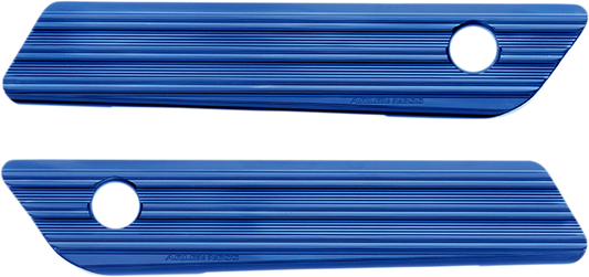 ARLEN NESS Saddlebag Latch Covers - Blue 03-604