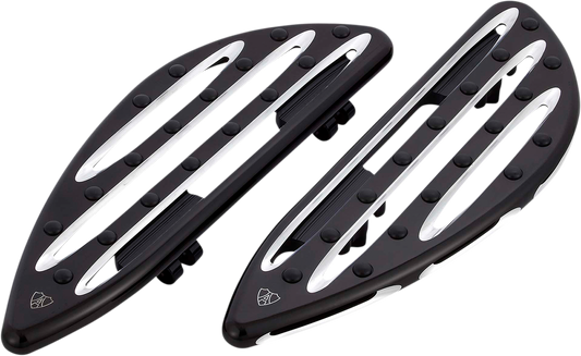 ARLEN NESS Driver Floorboards - Deep Cut - Black 410-003