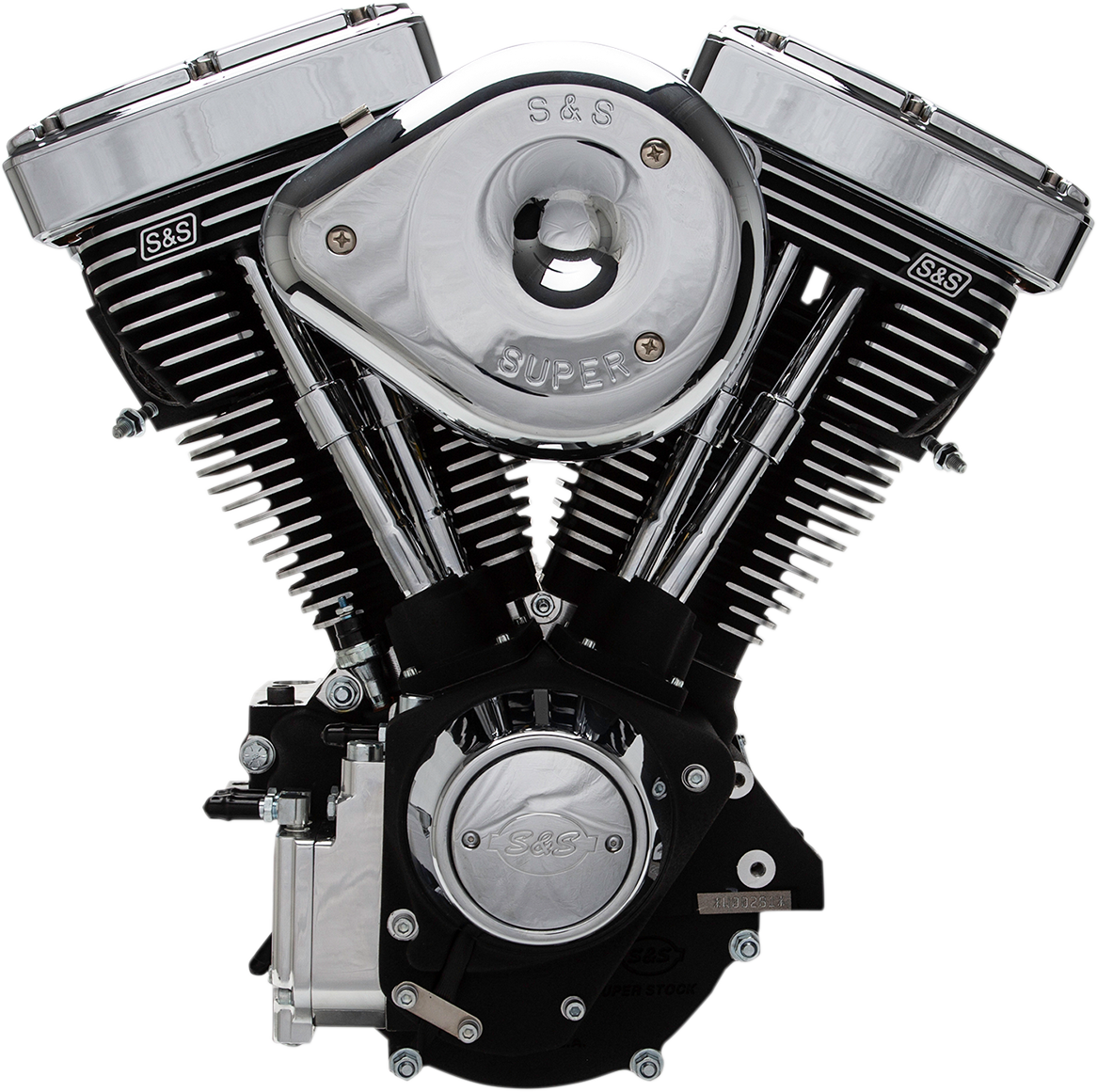 S&S CYCLE V96R Series Engine - Black - Custom Chassis | Evolution Big Twin 31-9156