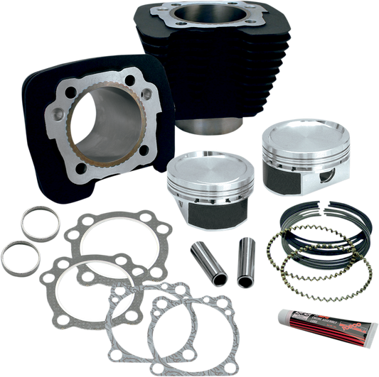 S&S CYCLE 1200cc Conversion Kit - XL883 - Wrinkle Black 910-0687