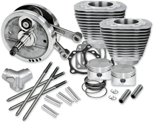 S&S CYCLE 96" Sidewinder® - 3.625" Big Bore - Stroker Kit - Natural - Evolution Big Twin 91-7660