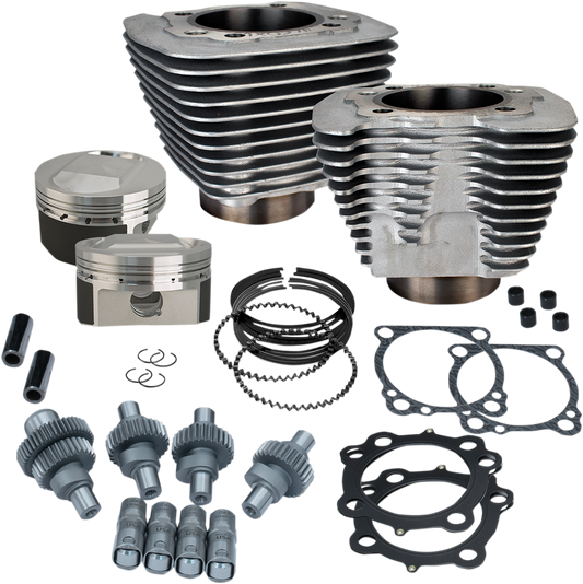 S&S CYCLE Hooligan Kit - 1200 cc to 1250 cc - Silver Powdercoat - Sportster 910-0702