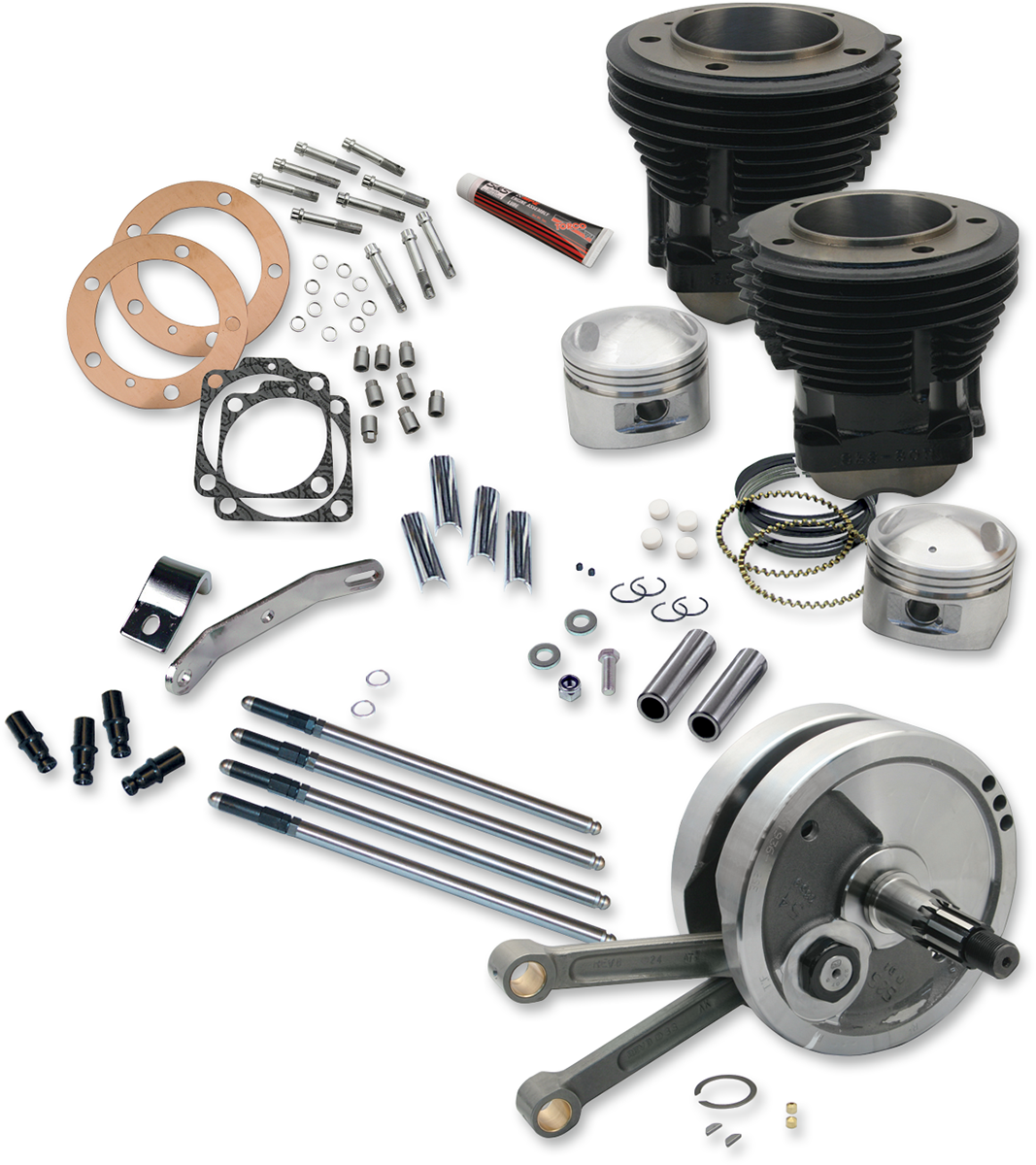 S&S CYCLE 93" Sidewinder? Big Bore Stroker Engine Performance Kit- High Compression 91-9130