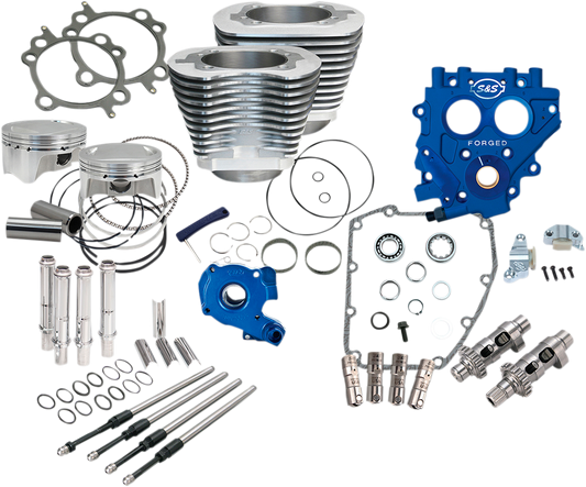 S&S CYCLE 100" Power Package - 585CE - Chain Drive - Silver - Twin Cam 88 330-0662